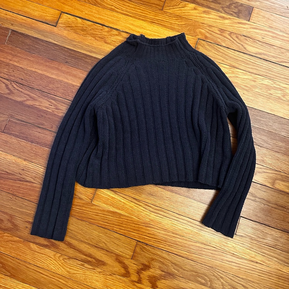 American Eagle Chenille Mock Neck Sweater